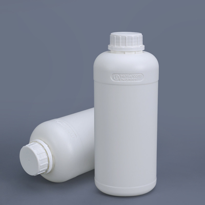 comprare Bottiglia fluorinata di plastica in HDPE bianca da 1 litro per imballaggio di pesticidi personalizzato fabbricazione online