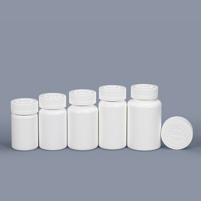 comprare Bottiglia rotonda con tappo a prova di bambino per la conservazione dei medicinali CRC Bottiglie di pillole di plastica bianche vuote fabbricazione online