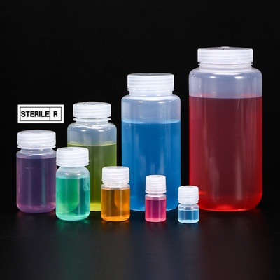 comprare ISO9001 Certificato Bottiglia di shampoo rotondo PP di plastica per reagenti di laboratorio 250 ml fabbricazione online
