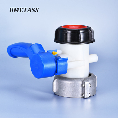 comprare DN40 Valvola a sfera in PVC resistente all'olio acido alcalino per il controllo direzionale idraulico IBC fabbricazione online