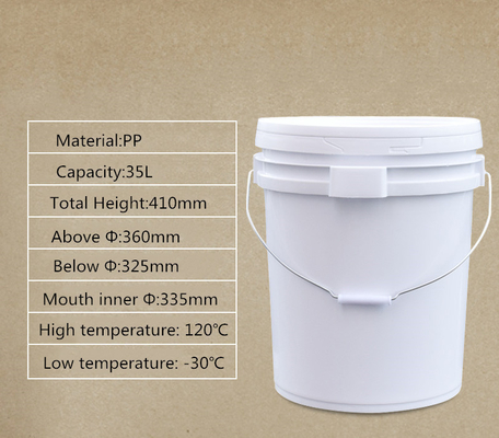 comprare Scafo rotondo trasparente per bambini Giocattoli Imballaggio 35L 7 galloni secchio di plastica riciclata fabbricazione online
