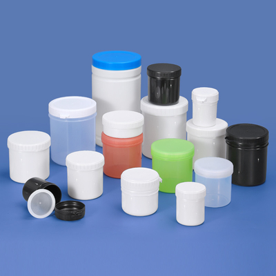comprare Bottine di plastica di grado alimentare 16 oz con coperchio per burro di arachidi Contenitore di stoccaggio a cilindro a collo largo fabbricazione online