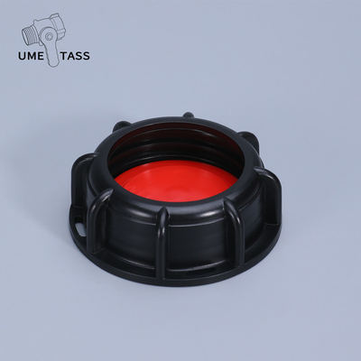 comprare IBC Adaptatore del coperchio della valvola del serbatoio 60 mm di plastica a filo sottile con connessione a flange PP e guarnizione rimovibile fabbricazione online