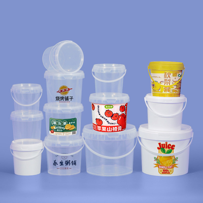 comprare Bottile di plastica da 300 ml sicuro per alimenti con coperchio per cioccolato, salsa di burro di arachidi, biscotti fabbricazione online