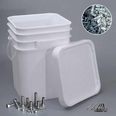 comprare Gran quantità 5L 9L 12L 18L 20L Ricattangolo quadrato secchio di plastica per accessori hardware fabbricazione online