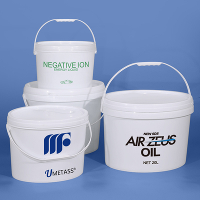 comprare 6L 16L 20L di plastica di forma ovale di vernice secchio con maniglie OEM LOGO stampa colore fabbricazione online