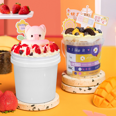 comprare Contenitore di stoccaggio trasparente per latte condensato, miele, gelato, gelati alimentari fabbricazione online