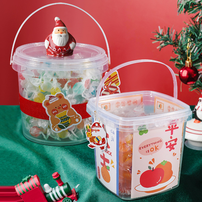comprare 280ml 300ml 500ml 750ml 1L 1.5L 2.5L 4L Plastico scatola per la conservazione degli alimenti Decorazione natalizia fabbricazione online