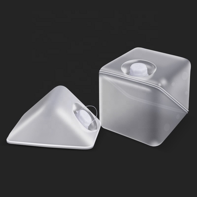 comprare Portatore di acqua potabile pieghevole traslucido quadrato 5/10/15/20L per escursioni fabbricazione online
