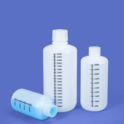 comprare Bottiglia di plastica a collo stretto con linea di scala Contenitore di imballaggio liquido per medicinali fabbricazione online
