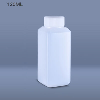 comprare Bottiglia di plastica chimica da 120 ml Collo stretto Bottiglia di plastica quadrata Buona tenuta Senza perdite fabbricazione online