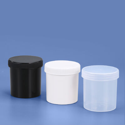 comprare 250ml Food Grade Plastic Jars White Black Transparent Small Plastic Pails Canning fabbricazione online