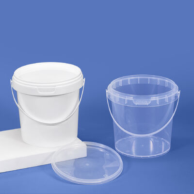 comprare 1.5L Lightweight Reusable Plastic Bucket Food Grade Graduated for Kitchen & Factory Use fabbricazione online