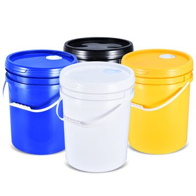 comprare 25L Round Plastic Bucket Large-Capacity Eco-Friendly Recyclable BPA-Free for Bulk Liquid Storage fabbricazione online