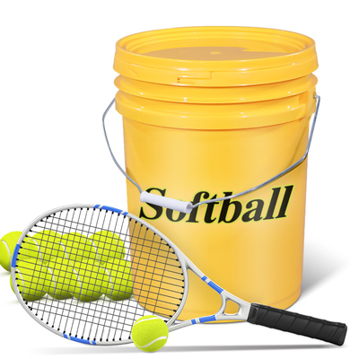 Colorato logo personalizzato di plastica 5 galloni Baseball Softball secchio per l'allenamento di softball
