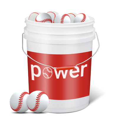 Optico giallo di plastica 5 galloni vuoto Baseball Softball secchio per l'acqua certificato ISO9001