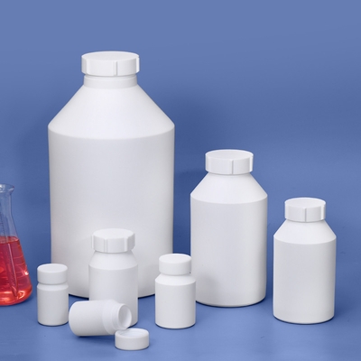 Bottiglia PTFE in plastica bianca con bocca larga per reagente di laboratorio 50ML-20L