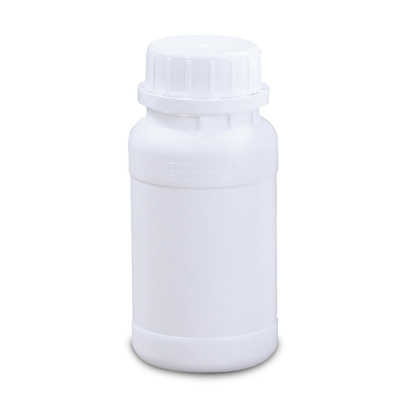 Bottiglie di plastica fluorinata bianche biodegradabili in HDPE da 250 ml per pillole da farmacia