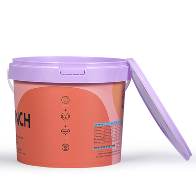 Contenitore IML di capacità personalizzata da 300ml-5L per un'imballaggio di burro di arachidi ben sigillato