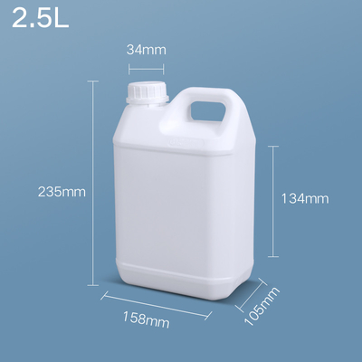 Flascia di detersivo in plastica quadrata in HDPE COEX per rivestimenti a base di olio