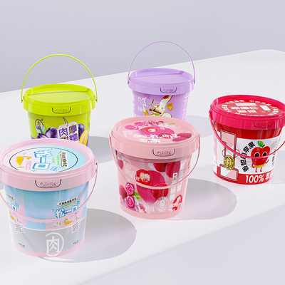 300ml PP Bevande di plastica Cioccolato Spalma Salse alimentari Confezioni Bottile IML Personalizzato Contenitore