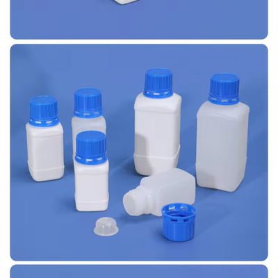 Piccolo Laboratorio di Biochimica Bottiglia di Reagente in Plastica a Bocca Stretta Con Capo di Sicurezza