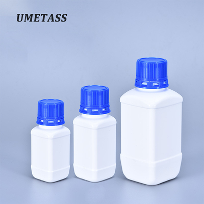 Bottiglie di plastica di laboratorio in HDPE bianco quadrato Reagente