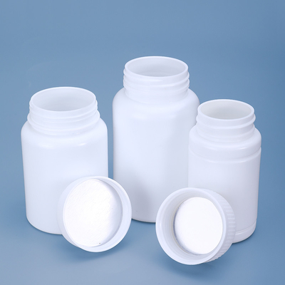 Bottiglia di plastica vuota in PE da 40 ml con sigillo in foglio di alluminio per imballaggi alimentari trasparenti