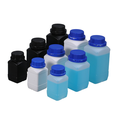 Bottiglia quadrata in HDPE per la classificazione di laboratorio e imballaggio personalizzato da 1000 ml