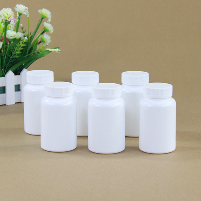 Imballaggio di bottiglie di medicine di plastica vuota su misura con tappo a vite con serigrafia