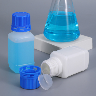 100 ml di HDPE quadrato Reagente di laboratorio Contenitori di bottiglie