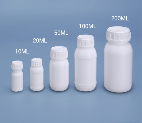 20 ml Bottiglia rotonda Materiale di base HDPE Bottiglia bianca vuota per l' imballaggio delle esche
