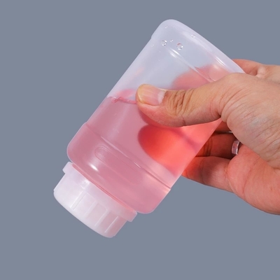 Contenitore rotondo per prodotti chimici da 250 ml con tenuta stagna e materiale PP traslucido