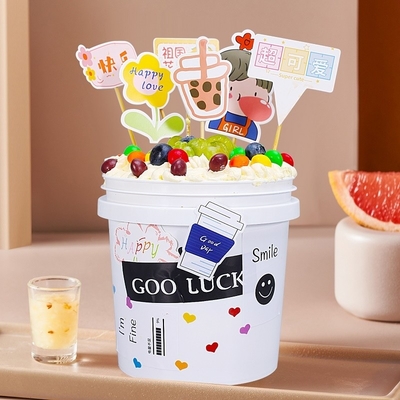 Bottile di plastica 1L 2L Contenitore rotondo trasparente per il sigillo del tè alla crema Confezione campione fornito