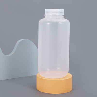 Bottiglie a prova di perdite di 1L trasparenti in PP spesse di plastica per reagenti chimici di laboratorio con coperchio a vite