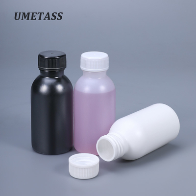 Biodegradabile HDPE Bottiglie di plastica a sfera per liquidi chimici 100 ml