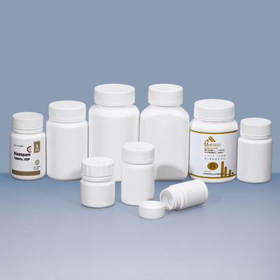 UMETASS Mini Bottiglia Sanitaria Bianca Plastico Vaccio Vitamine Pillola Capsula Bottiglia Con Capo