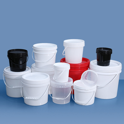 1L-50L di grado alimentare spessito, rotondo quadrato, secchio d'acqua, secchio di plastica con maniglia e coperchio