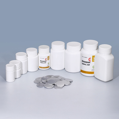 Logo del cliente accettabile Bottiglie di compresse di plastica bianche vuote da 200 ml per capsule di medicina