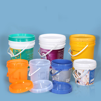 1L-50L secchio di acqua rotondo quadrato vuoto contenitore di vernice di plastica con maniglia