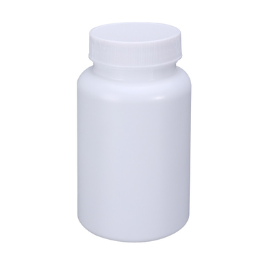 Bottiglie di plastica rotonde da 100 ml per la confezione di pillole possono personalizzare il logo con tappo a vite