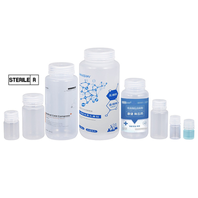 ISO9001 Certificato Buone bottiglie di flaconcino di plastica a bocca larga e facile da riempire per reagenti di laboratorio