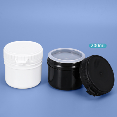 Materiale del collare HDPE 200ml Scatole di plastica per la conservazione alimentare Stampa personalizzata