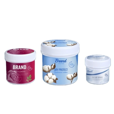 1L Round Plastic Screw Jar for Laundry Detergent Powder Package 100% materiale vergine