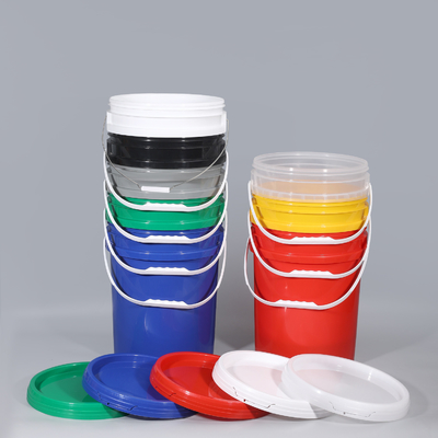1-5L Capacità di plastica lavaggio secchio di sabbia giocattoli contenitore con maniglia coperchi Logo personalizzato