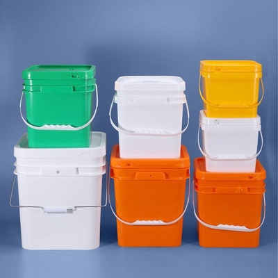 Materiale PP Piccoli secchi di zucca in plastica per Halloween con coperchio 5L 8L 10L 13L 16L 25L