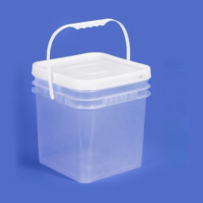 Bottile di vernice in plastica quadrata da 10L per usi multiuso in casa e in cucina