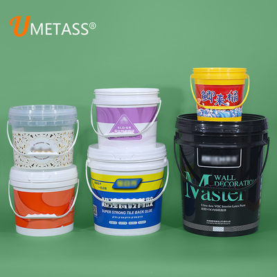 Campione vuoto 5Litri 10Litri 20Litri Pintura sicura per alimenti Bottone di plastica rotondo di popcorn