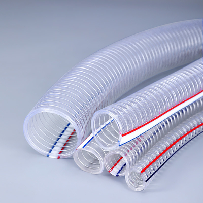 Acqua di aspirazione PVC tubo armato con filo d'acciaio con varie specifiche lunghezza 100m
