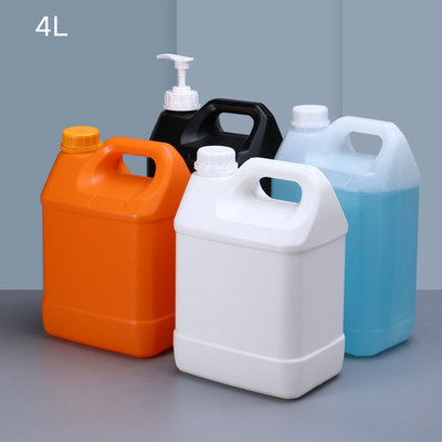 4L Quadratura di plastica Jerry Can con coperchio a vite Resistente alle condizioni difficili